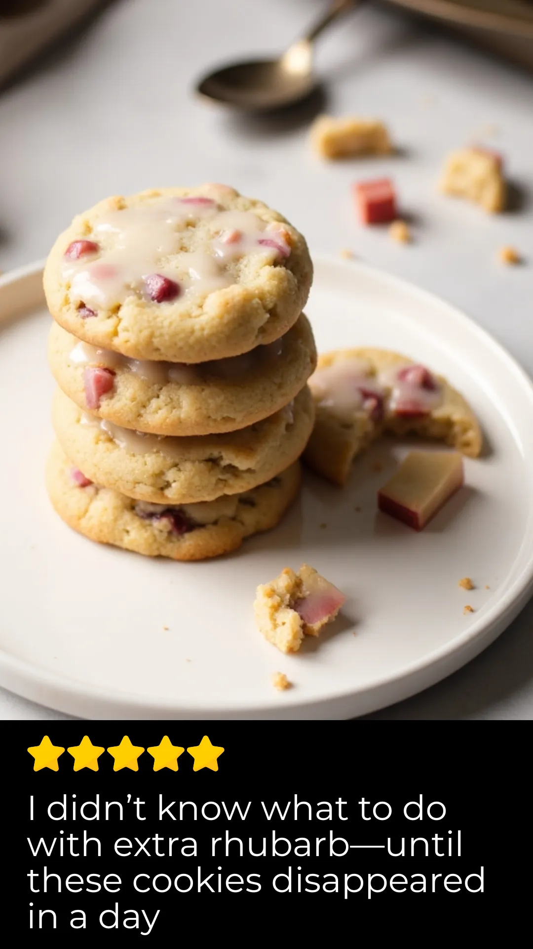 These easy rhubarb cookies are the perfect spring or summer dessert to make at home. Soft, buttery, and filled with bits of tart rhubarb, they’re a sweet way to use what you’ve got in the fridge or freezer.