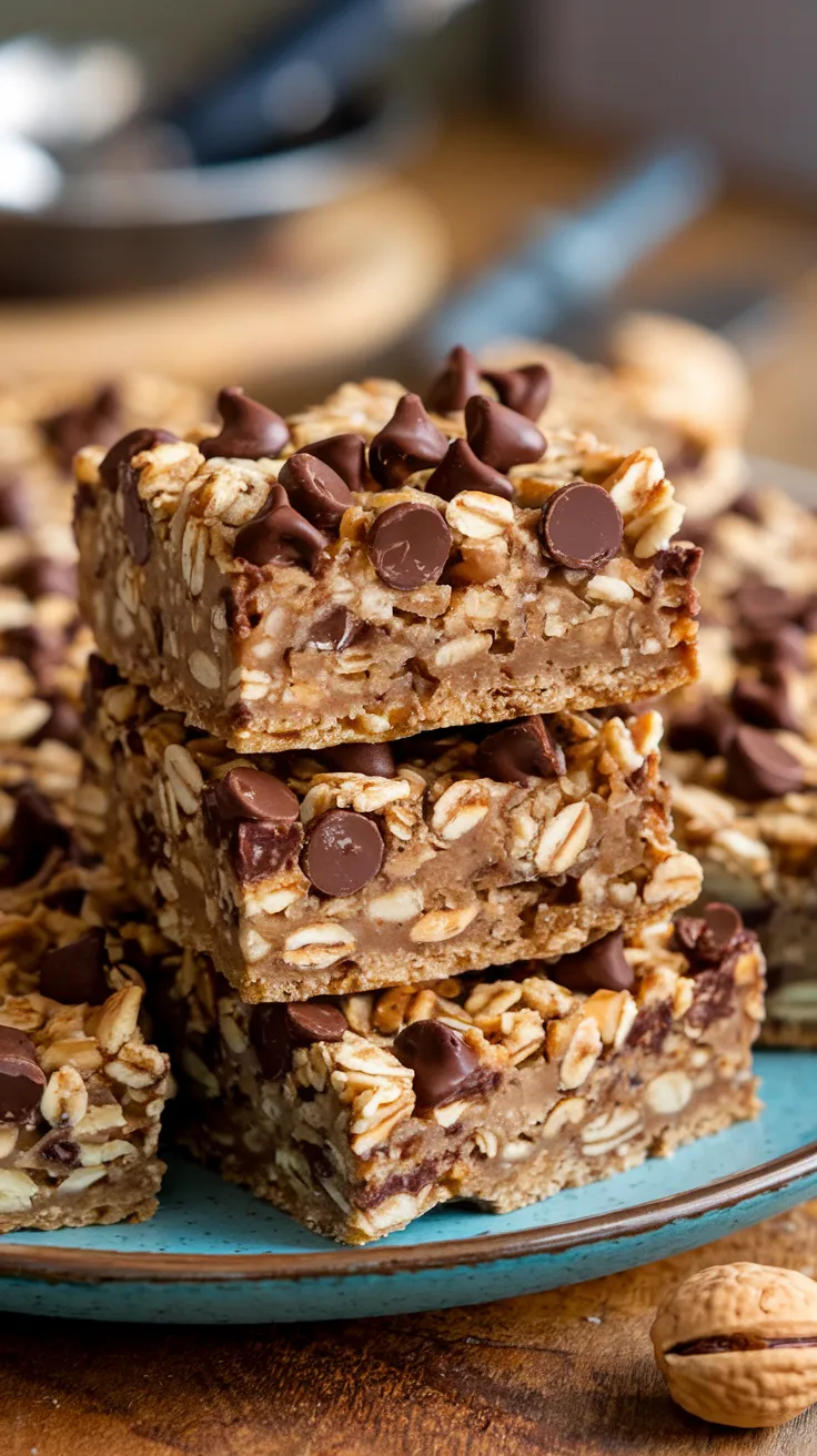 If you love chocolate chip cookies and oatmeal bars, then you’re in for a treat! These Chocolate Chip Oatmeal Bars are soft, chewy, and packed with gooey chocolate chips. They come together in one bowl (yay for fewer dishes!) and make the perfect snack, dessert, or even a sweet breakfast treat.