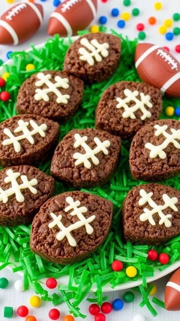 These Chocolate Football Rice Krispie Treats are sweet, chewy, and indulgent, with a taste that combines the classic crunch of Rice Krispies with a velvety chocolate coating. They offer a delightful balance of textures, making every bite a treat to savor.