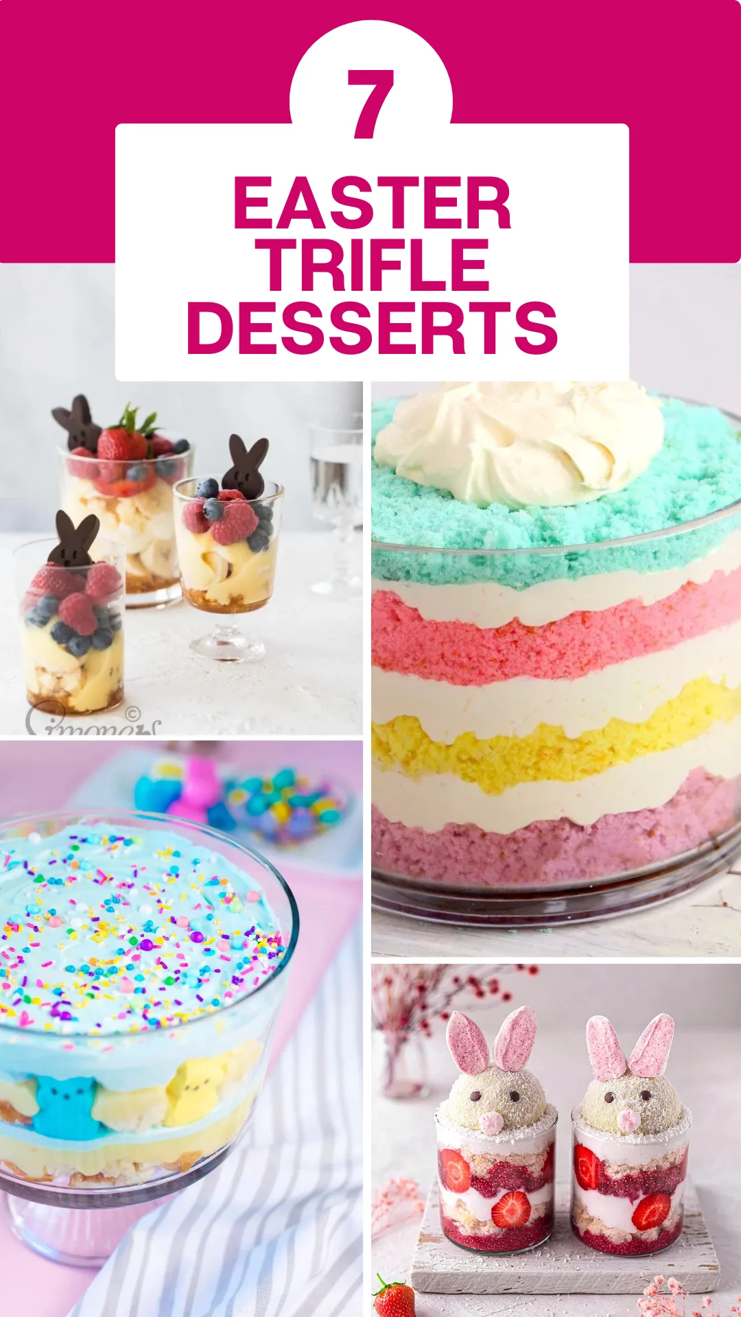 If there’s one thing Easter needs (besides chocolate eggs and adorable bunny-shaped treats), it’s a showstopping dessert! These Easter trifles are loaded with layers of cake, cream, and candy for a sweet treat that looks as good as it tastes. Whether you’re all about the classic Cadbury Creme Egg trifle, love a colorful pastel dessert, or need a vegan-friendly option, there’s something here for every Easter table. Get ready to dig into pure dessert bliss!