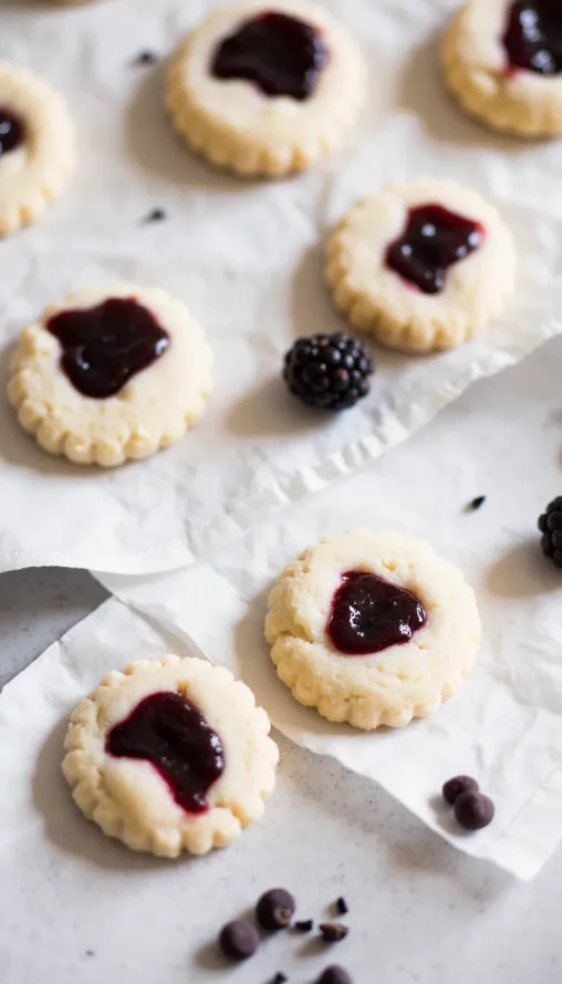 These soft, jammy cookies are perfect for gifting, gatherings, or sneaking one with your afternoon tea. #homemadecookies #jamcookies #easybakes