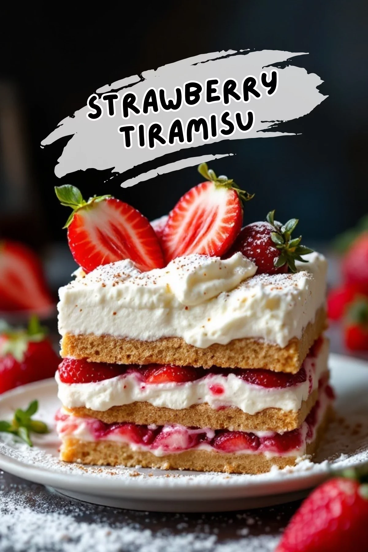 Strawberry tiramisu is a delightful twist on the classic dessert. Layers of soft ladyfingers soaked in strawberry juice, creamy mascarpone, and fresh strawberries come together for a treat that's both light and satisfying. It's perfect for any occasion, and you'll want to keep this recipe handy! Try this version