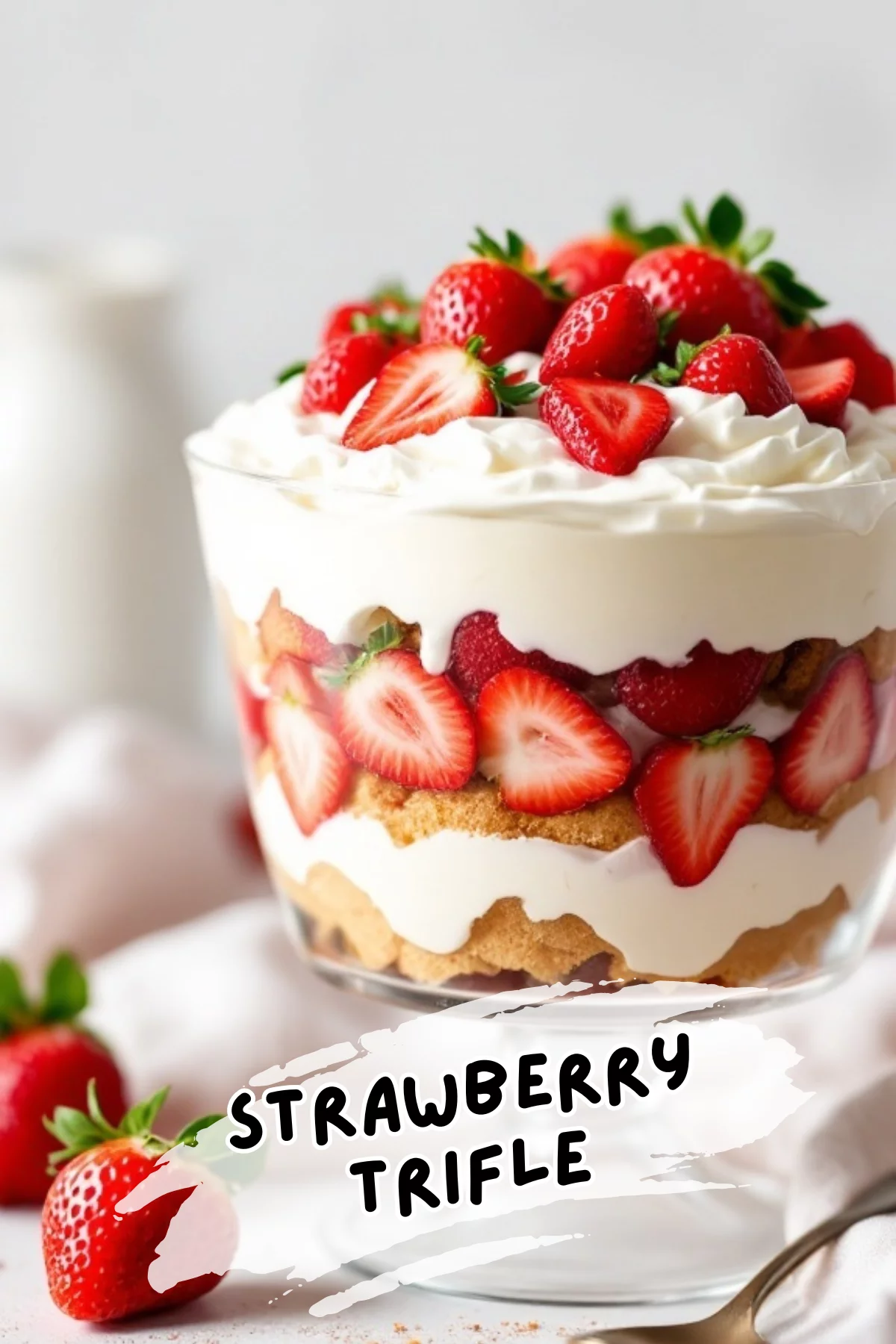 Strawberry trifle is a delightful dessert that layers juicy strawberries, creamy pudding, and soft cake. It’s a treat that looks as good as it tastes, making it perfect for any gathering. Enjoying a bowl of this sweet goodness is a simple way to brighten your day! Try this recipe