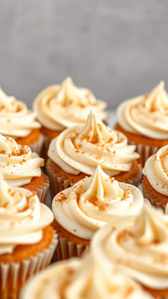 Delicious carrot cake cupcakes with creamy frosting