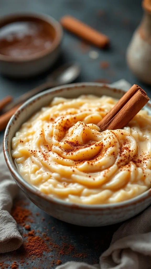 Cinnamon Rice Pudding (Arroz con Leche)