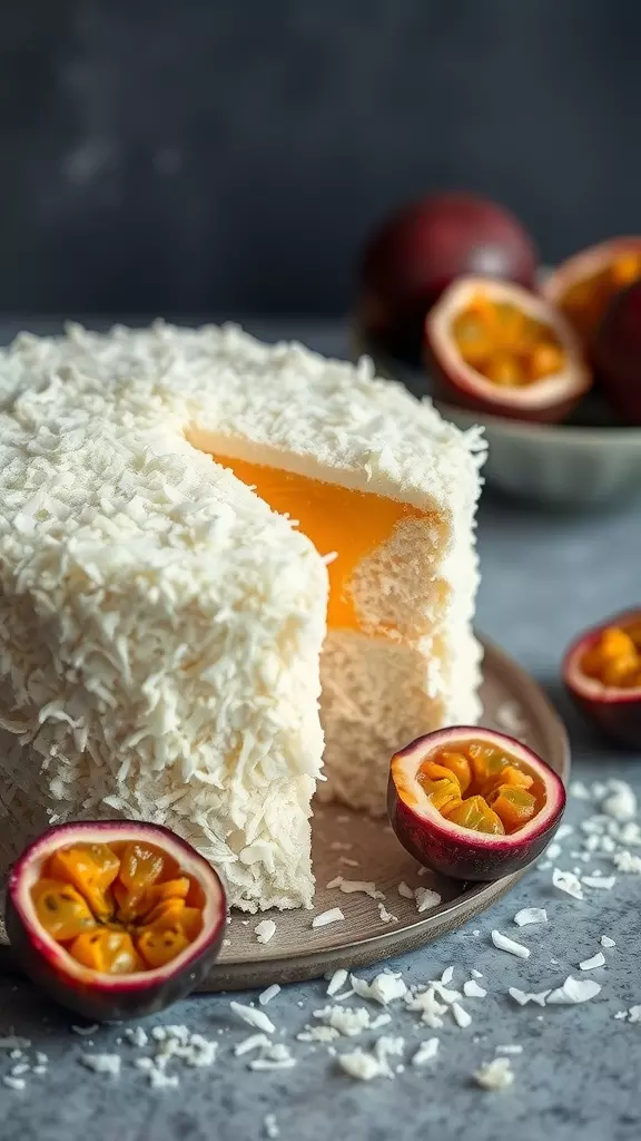 This Coconut and Passion Fruit Curd Layer Cake is a true delight for the senses. The creamy layers of passion fruit curd surrounded by fluffy coconut create a refreshing treat that's perfect for any weekend. Check out the full recipe here and impress your friends and family!