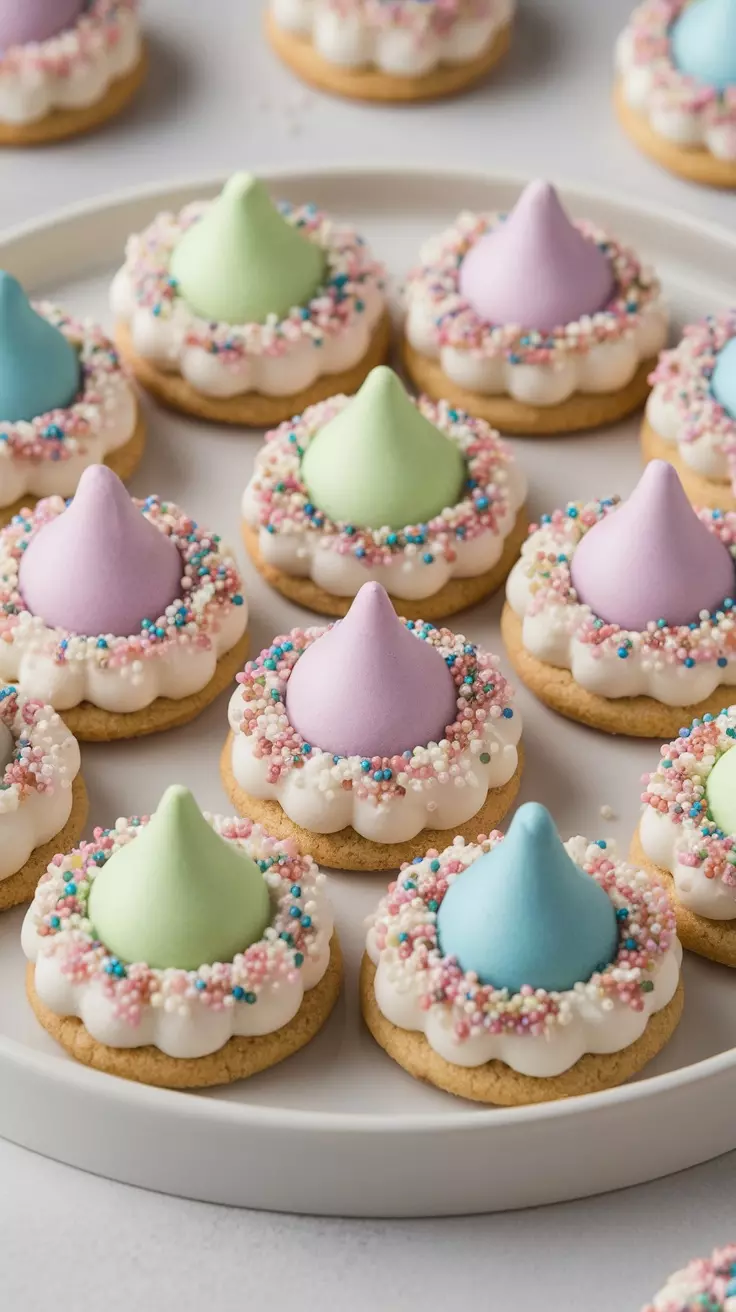 These delightful Easter Blossom Cookies bring a fun twist to your holiday treats. With their colorful candy kisses and sprinkles, they are sure to brighten any gathering. Try making these sweet beauties with this fantastic recipe for a tasty springtime snack!