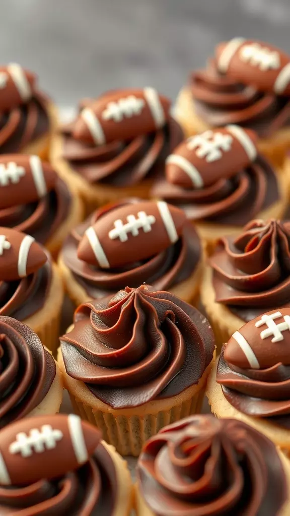 Football cookie cups are a fun and tasty treat perfect for game day. These cute little cups are made of soft cookie dough filled with creamy chocolate frosting and topped with tiny footballs for that sporty vibe. Check out this fantastic recipe for Football Cookie Cups that will score big with your friends and family!