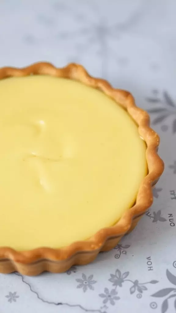 A creamy lemon chess pie in a golden crust.