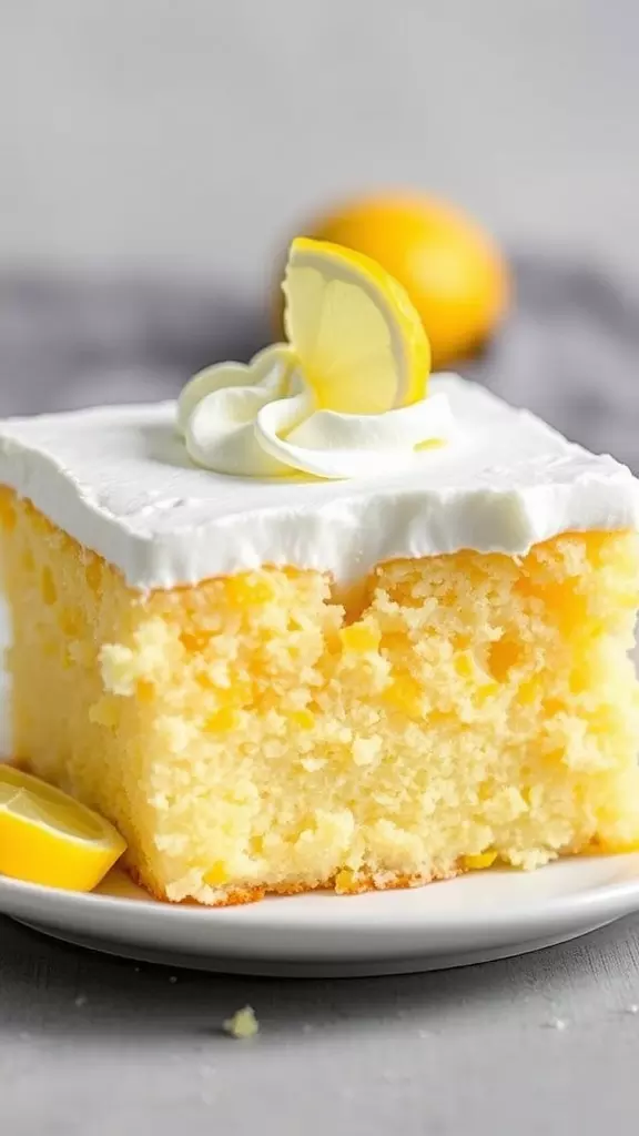 Lemon Poke Cake is a delightful dessert that brings a burst of citrus flavor to your table. With its moist texture and sweet-tart frosting, it's perfect for any occasion. You can find the full recipe and tips for making this delicious cake on Finding Zest.