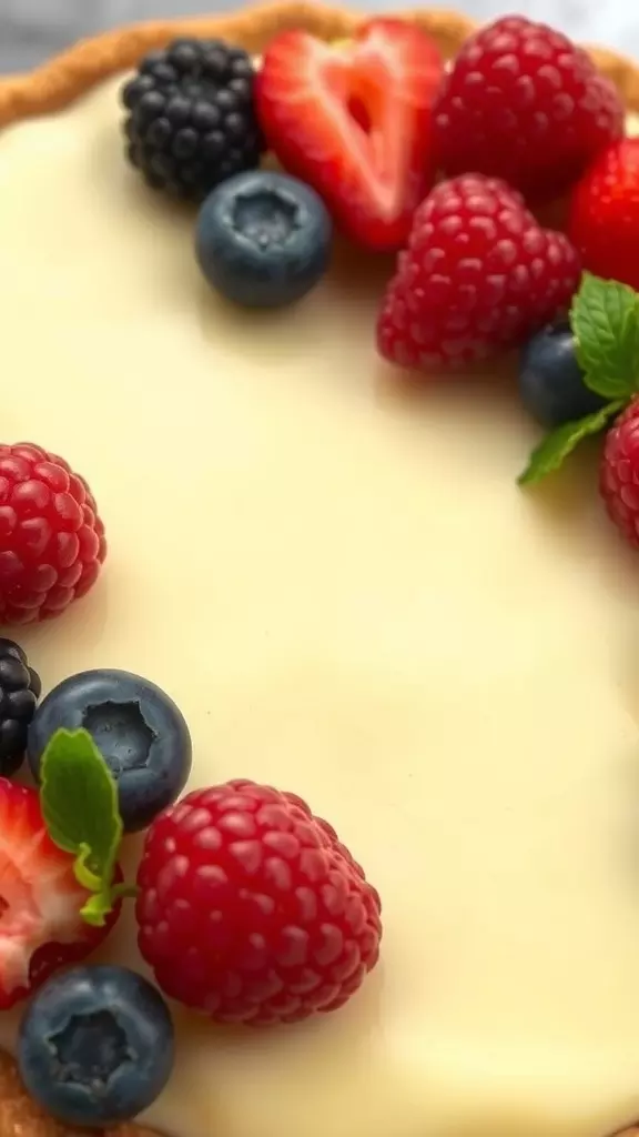 This old-fashioned easy custard pie is a delightful treat that reminds us of Grandma's kitchen. Topped with fresh berries, it brings a burst of flavor to every slice. You can find the full recipe for this nostalgic dessert here!