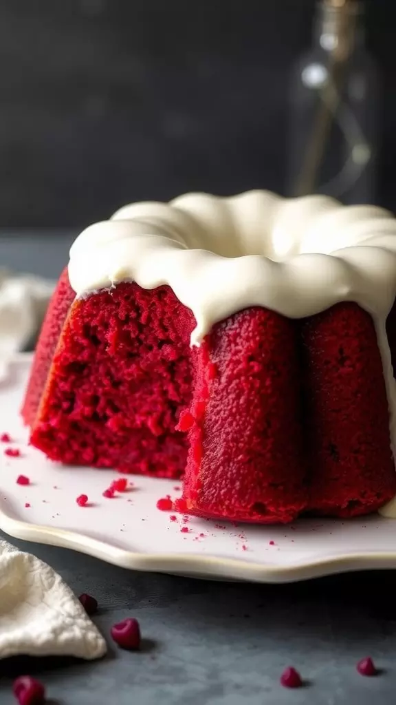 This Red Velvet Bundt Cake is a showstopper for any dessert table. The rich, velvety texture paired with smooth cream cheese frosting makes every bite irresistible. For a simple recipe that brings big flavor, check out this easy red velvet bundt cake recipe and impress your friends and family this weekend!