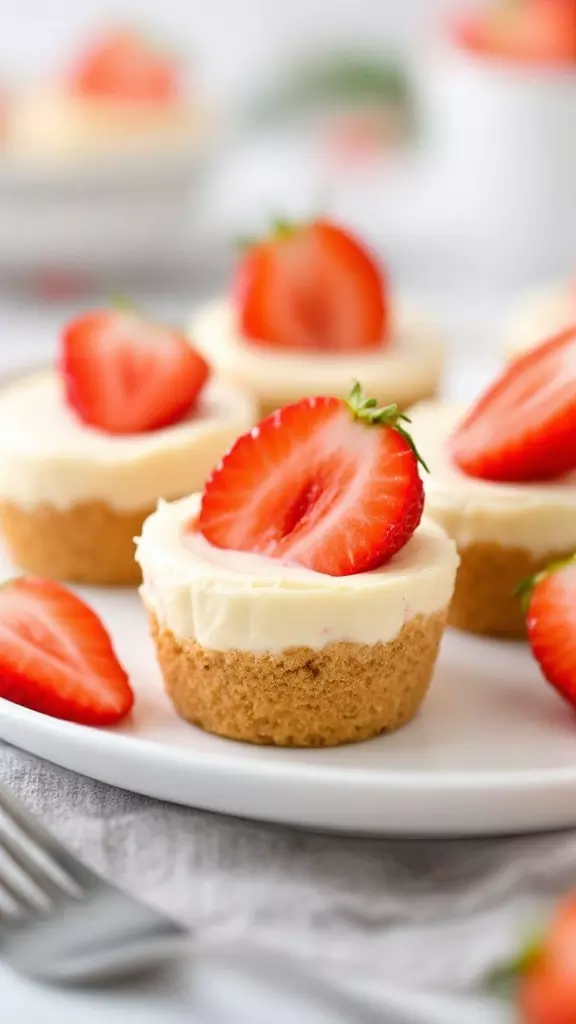 These strawberry cheesecake bites are a fun and easy treat for any gathering. With a creamy cheesecake filling and a sweet strawberry topping, they are sure to impress your friends and family. Perfect for summer parties, these little delights will have everyone coming back for seconds!