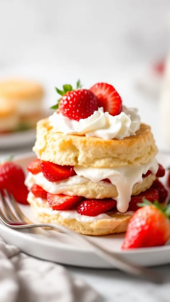 Nothing says fresh and delicious like a classic Strawberry Shortcake! With buttery, flaky biscuits, sweet macerated strawberries, and pillowy whipped cream, this dessert is a simple yet elegant treat that’s perfect for spring, summer, or any time you’re craving something sweet and fruity.