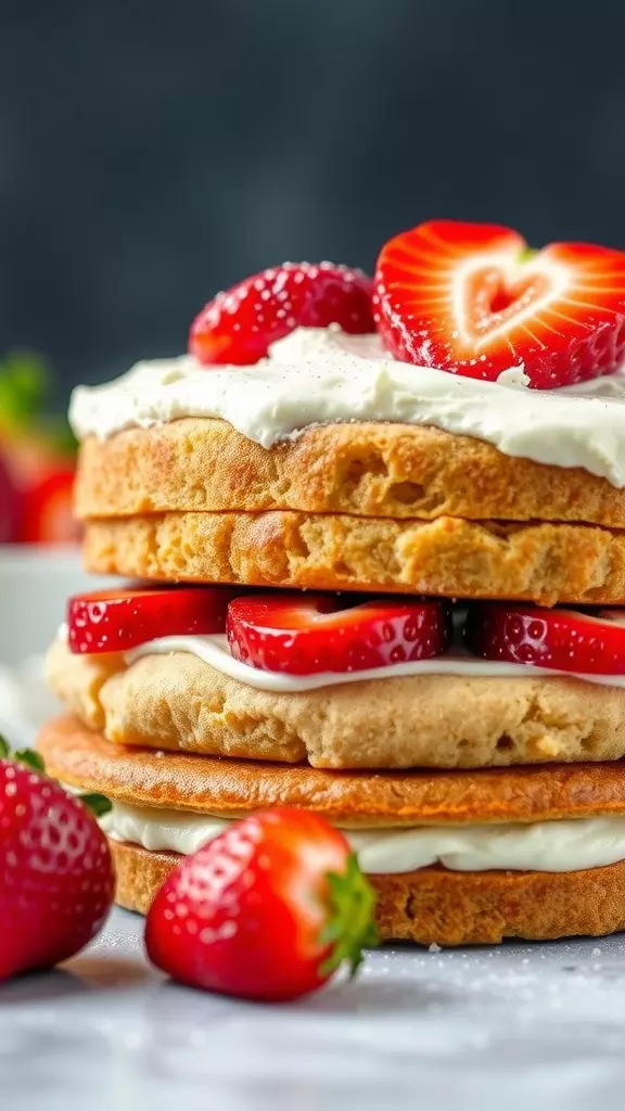 Get ready for a delightful treat with this vegan strawberry shortcake! Layers of soft cake are filled with fresh strawberries and a creamy topping, making it a perfect dessert for any occasion. Check out this amazing recipe here for a tasty, dairy-free delight!